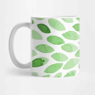 Watercolor brush strokes - green Mug